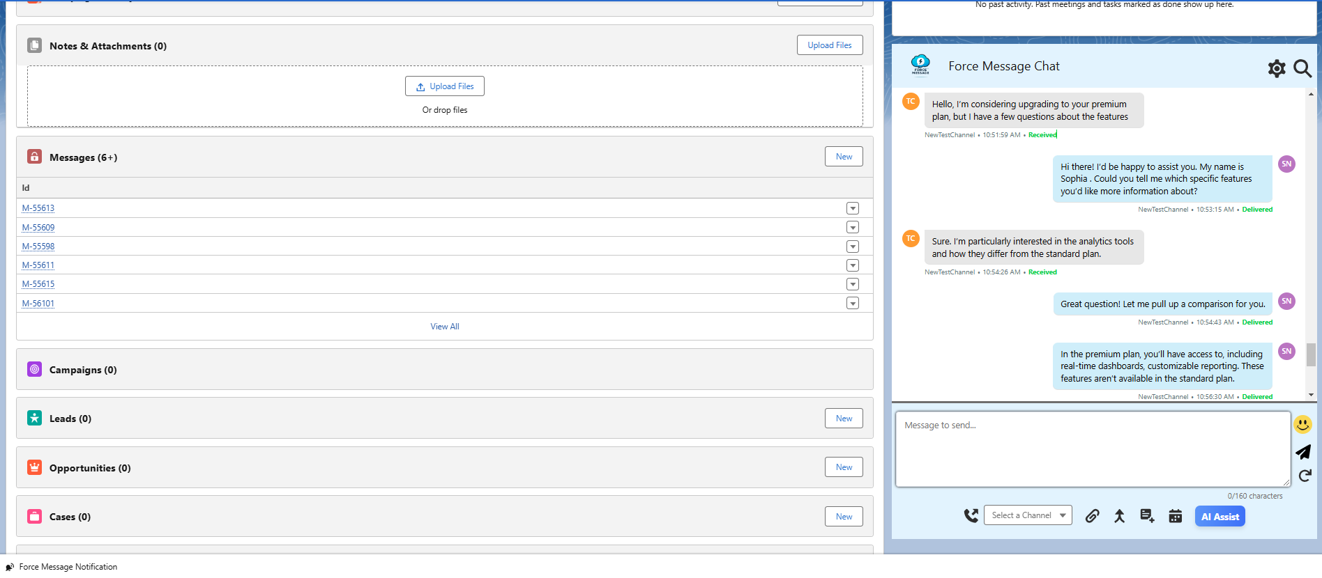AI-Powered Salesforce Chat